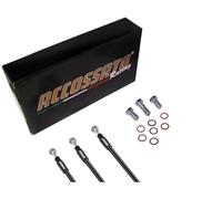 Accossato Komplettes Set Kupplungsschläuche schwarz Motorrad Suzuki - VS1400 GLPH - GLPV Intruder (1987-1999), Layout C, Anzahl der Schläuche: 1