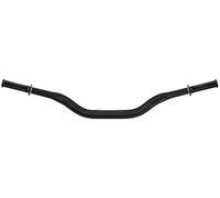 Accossato Lenker schwarz Aluminium mit Paar Racing Griffe aus halbstarrer Mischung, schwarz, für Moto Guzzi 1200 Sport 4V ab 2006 bis 2013 (CC 1200), Durchmesser 28,5 mm, mittlere Höhe