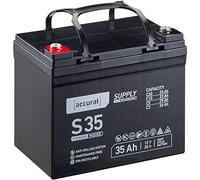 Accurat AGM Batterie S35-12V, 35Ah, zyklenfest, wartungsfrei, Blei Akku