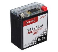 Accurat Sport GEL LCD YB12AL-A Motorradbatterie 12Ah 12V (DIN 51213) YG12AL-A GEL12-12AL-A