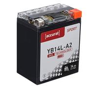 Accurat Sport GEL LCD YB14L-A2 Motorradbatterie 14Ah 12V (DIN 51411) YG14L-A2 GEL12-14L-A2