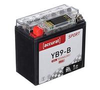 Accurat Sport GEL LCD YB9-B Motorradbatterie 9Ah 12V (DIN 50914) YG9-B 12N9-4B1 Gel12-9-4B-1
