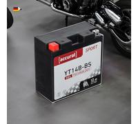 Accurat Sport GEL YT14B-BS Motorradbatterie 12Ah 12V (DIN 51201) YT14B-4 GEL12-14B-4 YG14B-4
