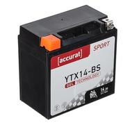 Accurat Sport GEL YTX14-BS Motorradbatterie 14Ah 12V