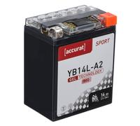 Accurat Sport GEL LCD YB14L-A2 Motorradbatterie 14Ah 12V (DIN 51411) YG14L-A2 GEL12-14L-A2