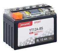 Accurat Sport GEL LCD YT12A-BS Motorradbatterie 10Ah 12V