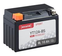 Accurat Sport GEL YT12A-BS Motorradbatterie 10Ah 12V YTX12A-BS