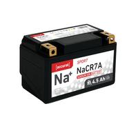 Accurat Sport Na+ NaCR7A 12V Natrium Motorradbatterie 4,5Ah 110CCA - YTX7A-BS / DIN 50615