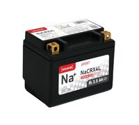 Accurat Sport Na+ NaCRX4L 12V Natrium Motorradbatterie 3,5Ah 90CCA - YTX4L-BS / DIN 50314