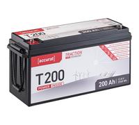 Accurat Traction T200 LFP 12V LiFePO4 Lithium Versorgungsbatterie 200 Ah