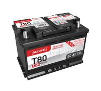'Accurat Traction T80 AGM Batterie 12V 80Ah Versorgungsbatterie (USt-befreit nach §12 Abs.3 Nr. 1 S.1 UStG)'