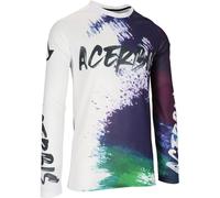 Acerbis J-Windy Vented Brush Motocross Jersey, weiß/lila, Größe S