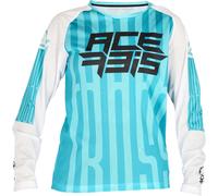 Acerbis MX J-Windy 5 Kinder Motocross Jersey, grün/weiß, Größe L