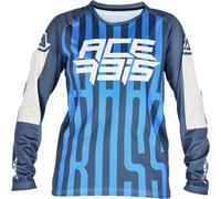 Acerbis MX J-Windy 5 Kinder Motocross Jersey, weiss-blau, Größe XS