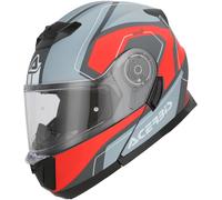 Acerbis Serel Graphic Klapphelm, grau-rot, Größe M für Männer