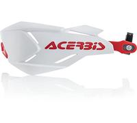 Acerbis Handprotektoren X-Factory Weiß/Rot, Einheitsgröße, Unisex, inkl. Anbaukit