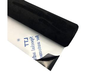 ACESOME Folie Selbstklebend, 50 x 149cm Stretch Wildleder Optik Kunstleder für Cockpit, Dachhimmel Stoff Kunstleder SelbstklebendSchwarz