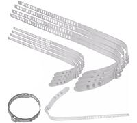 TECPO Universal Achsmanschetten Schellen 4X groß 4X klein 28-124 mm Klemmschelle Ohrschelle