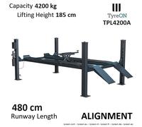 Achsvermessung Hebebühne 4 Säulen-Hebebühne 4,2T hydraulisch Fahrschienen 4,8m