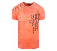 Acid Washed T-Shirt mit Prints S