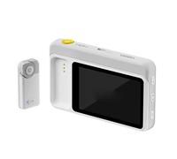 ACOGEDO 3,1-Zoll-Rückfahrkamera-Monitor für Telefon-Vlogging, Kabellose Bluetooth-Fernbedienung mit Magnetischer Befestigung, 4K-HD-Video (White)