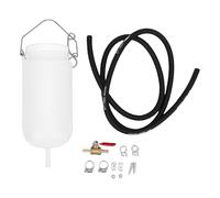 Acouto 1000 Ml Universal-Zusatzkraftstofftank, ABS-Motorrad-Benzintank mit Messing-Absperrventil und 108 Cm Schlauch, für Dirt Bikes Cruiser Touring Bike Rasenmäher Auto