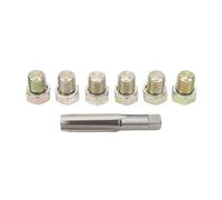 Acouto 13-teiliges Ölablassschrauben-Gewinde-Reparaturset M13 X 0,5 Mm, Ölwannen-Gewinde-Einfädelwerkzeug für E-Ölwannen-Ablassschrauben-Reparatursatz M13 Ölablassschraube X 1,5 Motor-O