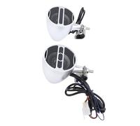 Acouto Motorrad-Lautsprecher, MP3-Verstärker, Stereo-Sound, Radiosystem, DC 12 V, Vollfrequenz-Unterstützung, Motorrad-Lautsprecher, Lenker-, Verstärker, Stereo-Sound