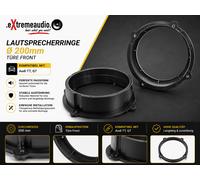ACV 271320-36 Lautsprecherringe kompatibel mit Audi TT 8J, Q7 Ø 200mm Türe Front