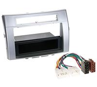ACV 281300-21-2+1300-02 Radioblende und Anschlusskabel 1-DIN RB mit Fach Toyota Corolla 2002 >" dunkelgrau/Mehrfarbig