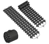 ACXIN 2X Auto Traktionshilfe 80CM Faltbar Anfahrhilfe Set Schwerlast Gummi Sandbleche Offroad Anfahrmatte Tragbar Traktionsmatte für Sand Schnee EIS Schlamm