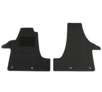 AD Tuning Auto Fußmatten 2-teilig passgenau für VW T5 + T6 5/2003-2021 (2 Einzelsitzen vorne, mit Druckknopf-Befestigung) Textil