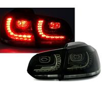 AD Tuning GmbH & Co. KG LED Rückleuchten Set, geeignet für VW Golf 6 Limousine (10/2008-10/2012). Ausführung: Klarglas Smoke.