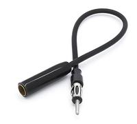 Auto Antennen Verlängerung 30 cm Kabel DIN ISO Buchse auf Stecker KFZ Radio Adapter für Universal