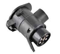 Adapterstecker 7 Polig auf 13 Polig Anhänger PKW KFZ AHK Dose Verbindung Kunststoff 12V Steckeradapter Adapter Stecker Auto Kupplung Konstante Anhängerkupplung Zubehör Kabel