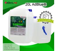 AdBlue 20 Liter (2 x 10 Liter) Einfüllschlauch Ad Blue Harnstofflösung