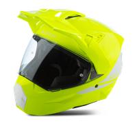 Adventurehelm Klim X1 Alpha Carbon Weiß/Hi-VisXXL Weiß,Hi-Vis