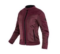 John Doe Aero Mesh perforierte Damen Motorrad Textiljacke, rot, Größe L