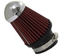 AERZETIX - C64449 - Sportluftfilter Ø63 mm universal - farbe rot - für rennwagen tuning karosserie auto motorrad mechanische dekoration motorluftansaugsystem