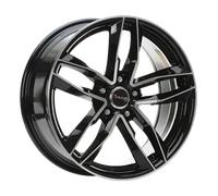 AVUS-RACING AF16 SCHWARZ POLIERT 8.5 x 20 Zoll 5x112 ET 20 ML:66.6
