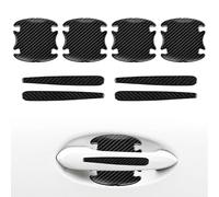 AFCSBH 8 Stück Auto Türgriff Aufkleber für Ford Transit (V184 V185 V347 V348 1965-2025 2026), Kohlefaser Optik Türgriffschalen Abdeckung, Selbstklebende Auto Zubehör Folie für Türgriffmulden