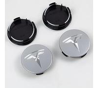 AFSNT 4 Stück Radnabenkappen für Tesla Model 3/S/X 60mm,Nabendeckel Radnabendeckel Felgendeckel Wheel Caps Radnabenabdeckung Nabenkappen,A