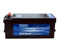 AGM 130Ah Megalight POWER Verbraucher-Versorgungs-Batterie VRLA-TECHNOLOGIE