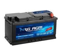 AGM Autobatterie 110AH - 950A/EN Start Stop ersetzt 105AH 120AH Audi BMW VW