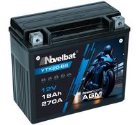 Novelbat 12V 18Ah AGM YTX20-BS Motorradbatterie