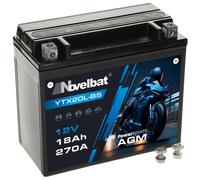 Novelbat 12V 18Ah AGM YTX20L-BS Motorradbatterie