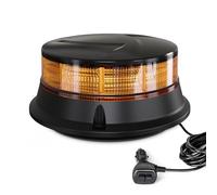Agrieyes Rundumleuchte 12V Magnet mit Saugnapf, LED Warnleuchte LKW, Zigarettenanzünder Rundumleuchte Traktor Orange, 24V Gelbe Warnblinkleuchte fürs Auto KFZ