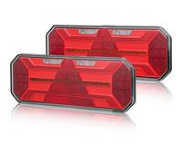 AGRISHOP LED Rückleuchten Anhänger Set 12/24V,2PCS LED Anhänger Heckleuchten Leuchten,LED Rücklicht Traktor PKW Wohnwagen Wasserdicht Rücklichter Anhänger,led Dynamische Rückleuchten Anhänger E-Mark