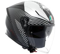 AGV K5 Jet Evo Control Jethelm, schwarz-weiss-pink, Größe XL