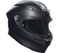 AGV - K6 S AGV E2206 MPLK Integralhelm, Motorradhelm für Brillenträger, Carbon Aramid Schale, Pinlock Max Vision Visier, Sport Touring, Schwarz matt, L